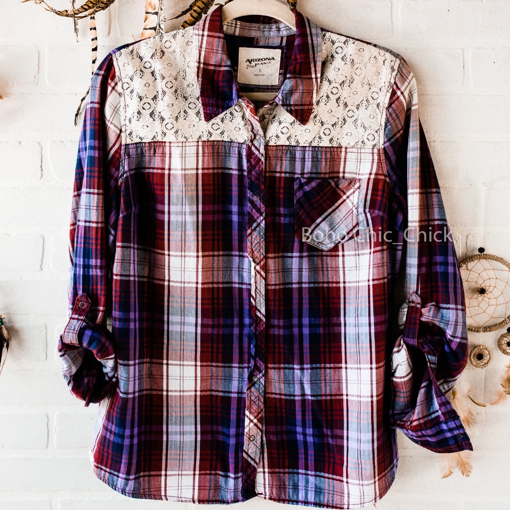 Western Lace Accented shirt